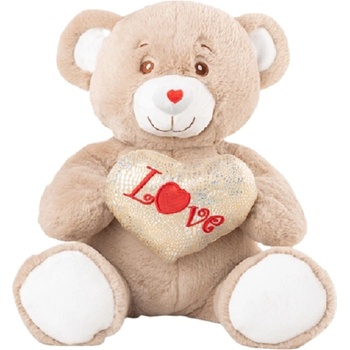 Image 1 of Амек Тойс Плюшена играчка Амек Тойс - Мече със сърце, бежово, 24 сm (030615-2)