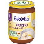 Bebivita БИО млечна каша "Лека нощ" грис, ябълка и банан 190г