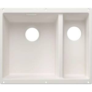 BLANCO Subline 340/160 - Мивка от Silgranit, 56x46 см, мивка отляво, бяла 527823 (527823) Мивка за вграждане