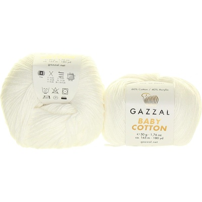Gazzal Baby Cotton 3432 sněhově bílá