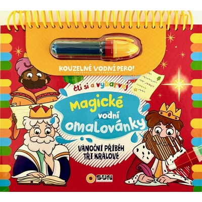 Magické vodní omalovánky Vánoční příběh Tři králové