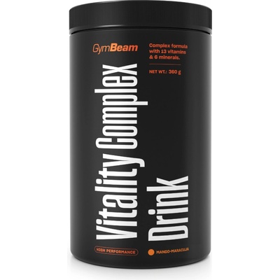 GymBeam Vitality Complex Drink príchuť mango marakuja 360 g