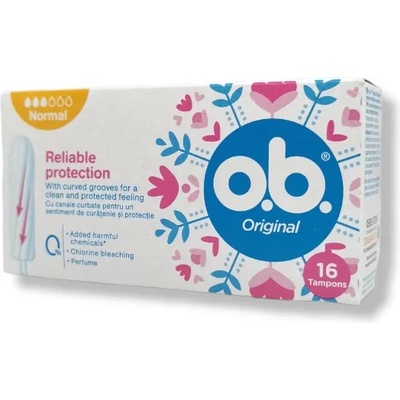 O. B хигиенни тампони, Original, Normal, 16 броя