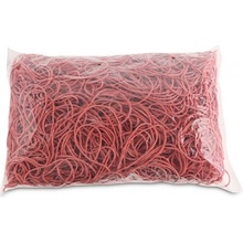 Gumičky Office Products 100mm 1kg červené