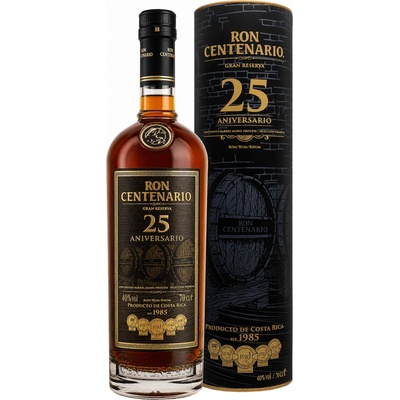 Ron Centenario Gran Reserva Sistema Solera Rum 25y 40% 0,7 l (karton)