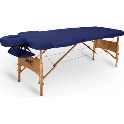 Tandem Basic-2 drevené masážne lehátko Farba: tmavo modrá 195*70 cm / 13,1 kg / 13 farieb