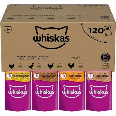 Whiskas kapsička Drůbeží hody v želé 120 x 85 g