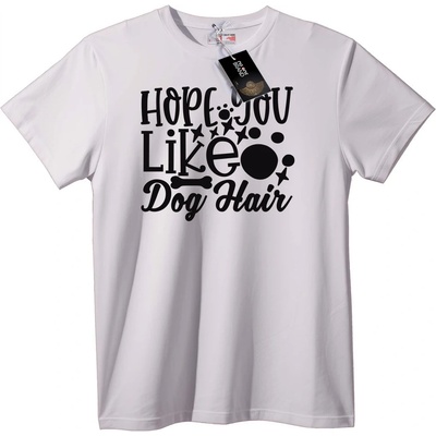 NOONEBRAND Тениска Надявам се, че Обичаш Кучешка Козина - 2XL, Black