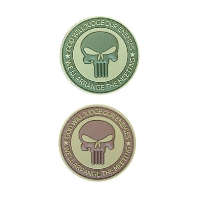 ARMED PATCHES PVC nášivka God Will Judge, zelená – Zboží Dáma