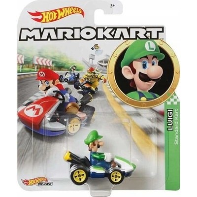 Mattel Hot Wheels GBG25 Mario Kart Angličák Luigi GLP37