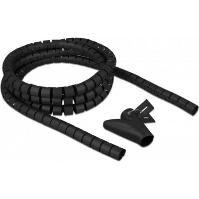 Delock špirálová hadica polyetylén čierna flexibilné Ø x d 20 mm x 2.5 m 1 ks 18836