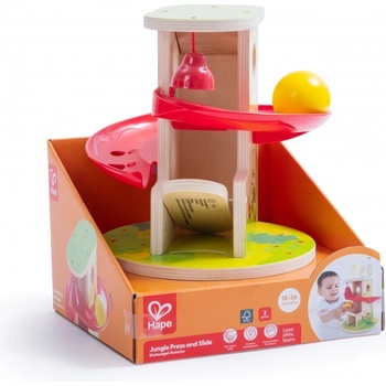 Hape Дървена играчка Hape - Натисни и плъзни, Джунгла (H0508)