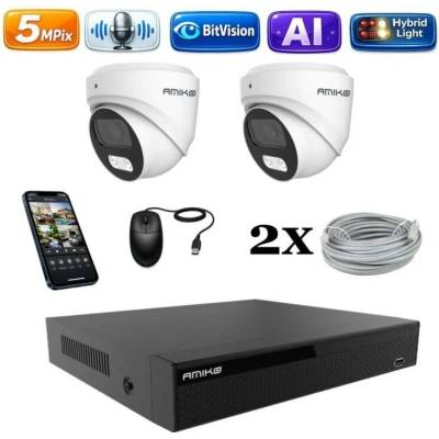 Amiko IP 2 kamerový set Ai Dl Dome 1500K2