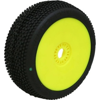 MARATHON soft/zelená směs Off-Road 1:8 Buggy gumy nalepené na žlutých diskách