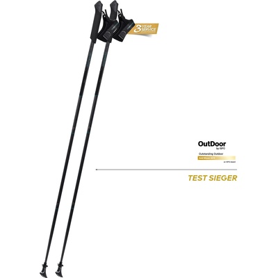 KOMPERDELL Щеки за нордик ходене Komperdell Traveller FXP Nordic walking poles - Black - размер 125 cm (526-0841-0113)