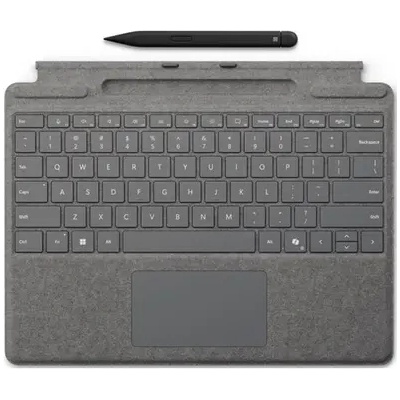 Microsoft Surface Pro9/10 Typecover with Slim Pen COMM platinum Netherlands (8X8-00170)