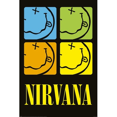 NNM Плакат NIRVANA - Happy Face SQUARES - PP35032