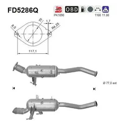 AS Filtr pevných částic ASA FD5286Q