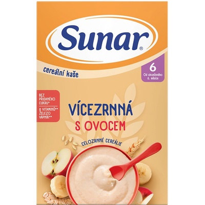 Sunar Cereálna kaša Viaczrnná s ovocím 210 g