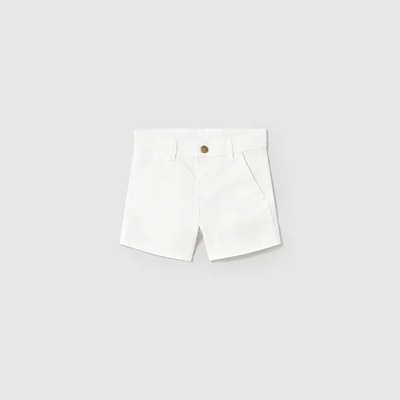 Mayoral Къси панталони памук basic в бял цвят за мини момче Mayoral