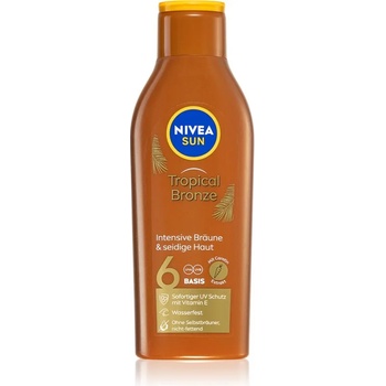 Image 1 of Nivea SUN Tropical Bronze мляко за загар SPF 6 200ml