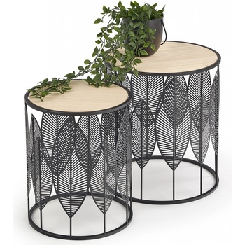 Halmar Folla černa + prírodná 2 ks