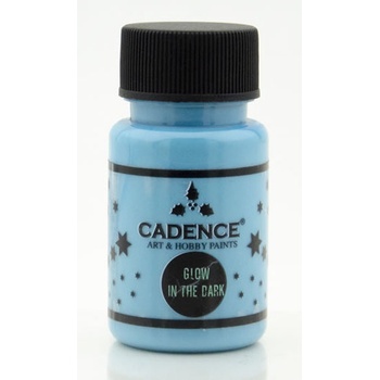 Cadence Premium Akrylové farby svietiace v tme 50 ml modrá