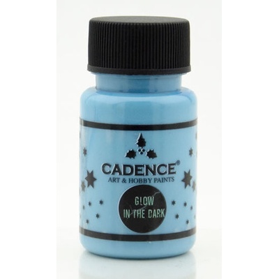 Cadence Premium Akrylové farby svietiace v tme 50 ml modrá