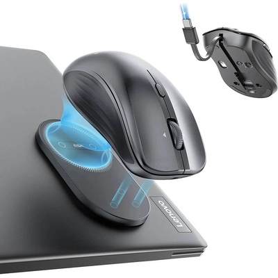 ESR Ергономична безжична мишка с MagSafe повтавка (за Mac и PC) - ESR MagMouse MagMouse Snap-to-Carry Bluetooth Wireless Mouse (тъмносив) (6H0020201)