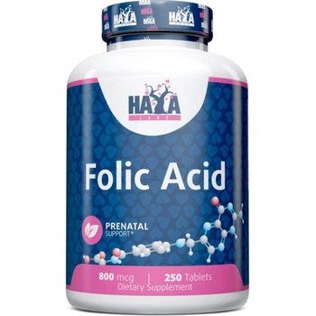 Haya Labs Folic Acid, 800 mcg, 250 таблетки, Haya Labs