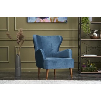 Atelier del Sofa Wing Chair Karina modrá