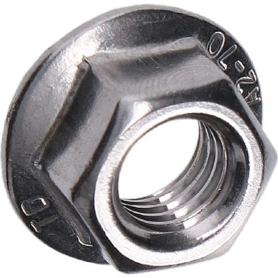 Nerezová matica (M10), podobné DIN 6923 /AISI 304