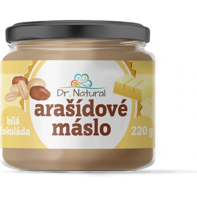 Dr. Natural Arašidový krém s bielou čokoládou 220 g