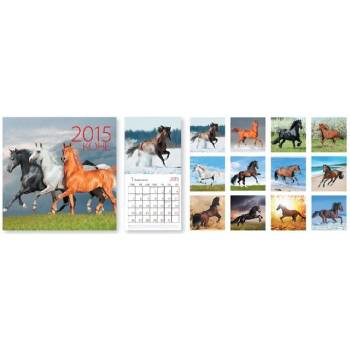 Image 1 of Стенен календар с Коне 2015
