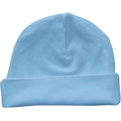 Link Kids Wear Dojčenská bavlnená čiapka Babyblue