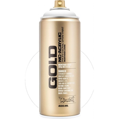 Montana Cans Gold farba v spreji 400 ml SH9100 white