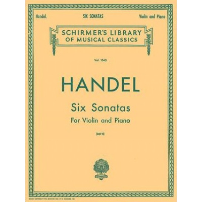 Six Sonatas: Schirmer Library of Classics Volume 1545 Violin and Piano