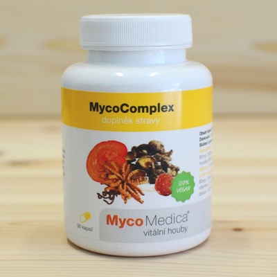 MycoMedica MycoComplex pre podporu imunitného systému a harmonizáciu všetkých orgánov v tele MycoMedica 90 kapsúl