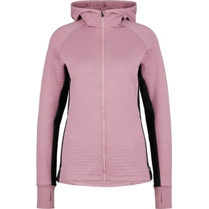 Stoic Дамско вълнено яке Stoic Women's MerinoFleece260 FlenSt. Zip Hoody Merino hoodie - Dark Orchid / Black - размер XS (105-6684-0311)