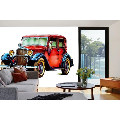 DIMEX ART Самозалепваща се флизелинова фототапета ретро кола 375 x 250 см