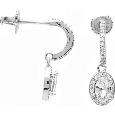 Šperk Holíč kamienkové polkruhové náušnice s visačkou N129-1