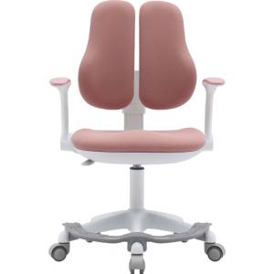 RFG Детски стол RFG Ergo Cute White, текстил, до 100 kg, розов