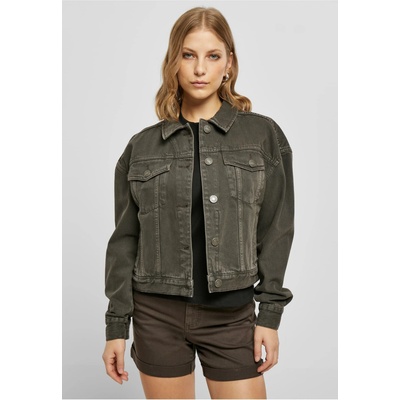 Urban classic Women's Oversized Colorful Denim Jacket Brown kaki