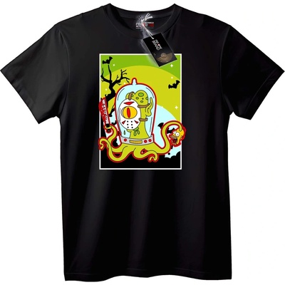NOONEBRAND Тениска Хелоуин Извънземен - 7XL, White