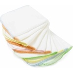 BabyJem Комплект от 10 памучни кърпи BabyJem - White, 28 х 28 cm (25) - ozone