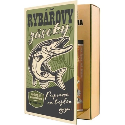 Bohemia Gifts Kosmetická sada Kniha pro rybáře gél 250 ml a šampon 250 ml