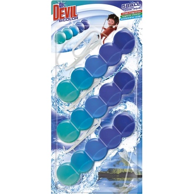 Dr. Devil BiColor 5Ball WC záves Polar Aqua 3 x 35 g