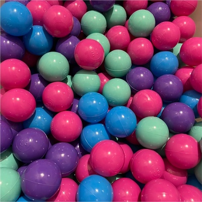 Míče BubbleHuggle míčky kuličky do suchého bazénu 200 ks Fi 6 cm