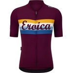 Santini Фланелка с къс ръкав за колоездене Santini Eroica Timo S/S Jersey Cycling jersey - Bordeaux - размер XL (056-4380-0115)