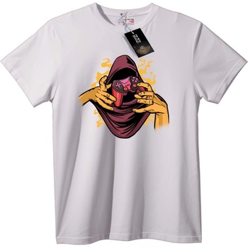 NOONEBRAND Тениска Таен Контролер на Геймъри - 7XL, White